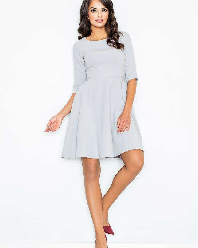 Chic Autumn Pleated Skirt Dress - Figl 44190 Collection