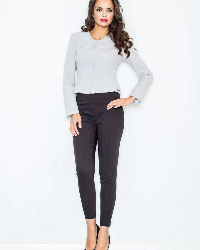 Chic Zip-Up Jacket with Sumptuous Plush Interior - Unmatched Style and Comfort