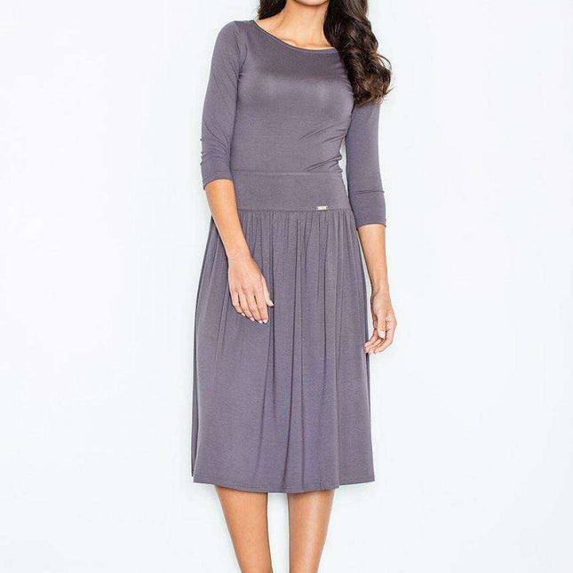 Stylish Viscose Knit Duo - Timeless Blouse and Skirt Combination