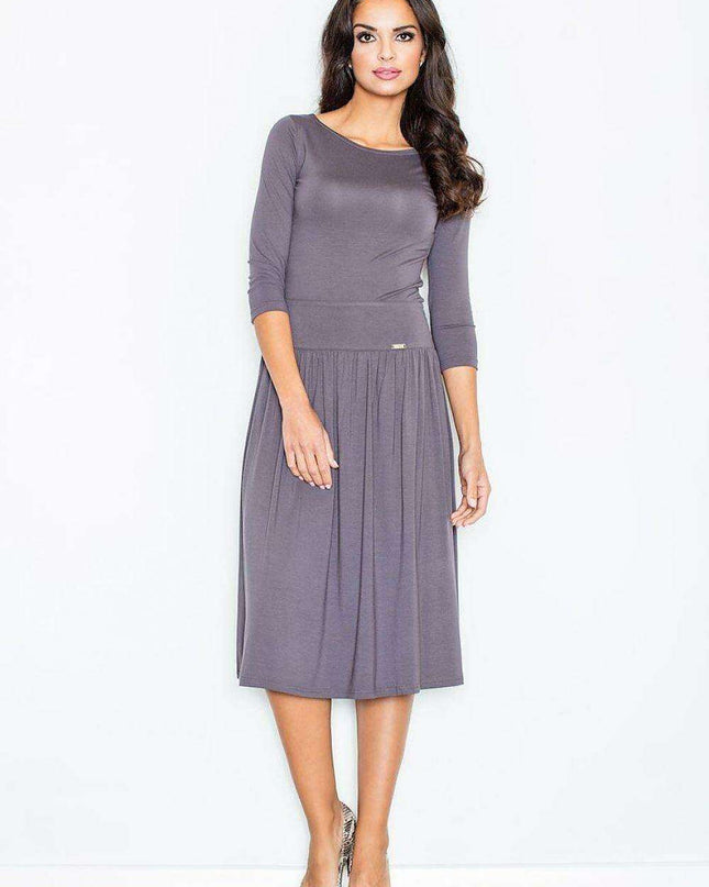 Stylish Viscose Knit Duo - Timeless Blouse and Skirt Combination