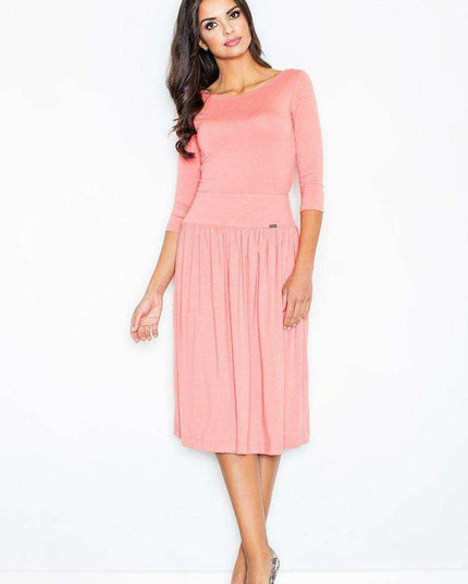 Chic Viscose Knit Blouse and Skirt Ensemble