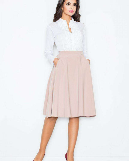Chic Autumn Pleated Midi Skirt - A Wardrobe Staple