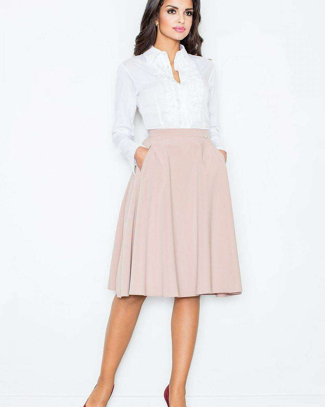 Chic Autumn Pleated Midi Skirt - A Wardrobe Staple