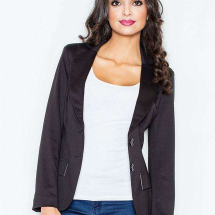 Chic Knit Jacket and Skirt Ensemble - Figl 10113