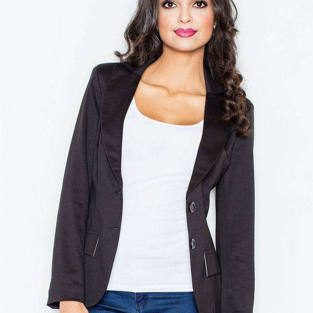 Chic Knit Jacket and Skirt Ensemble - Figl 10113