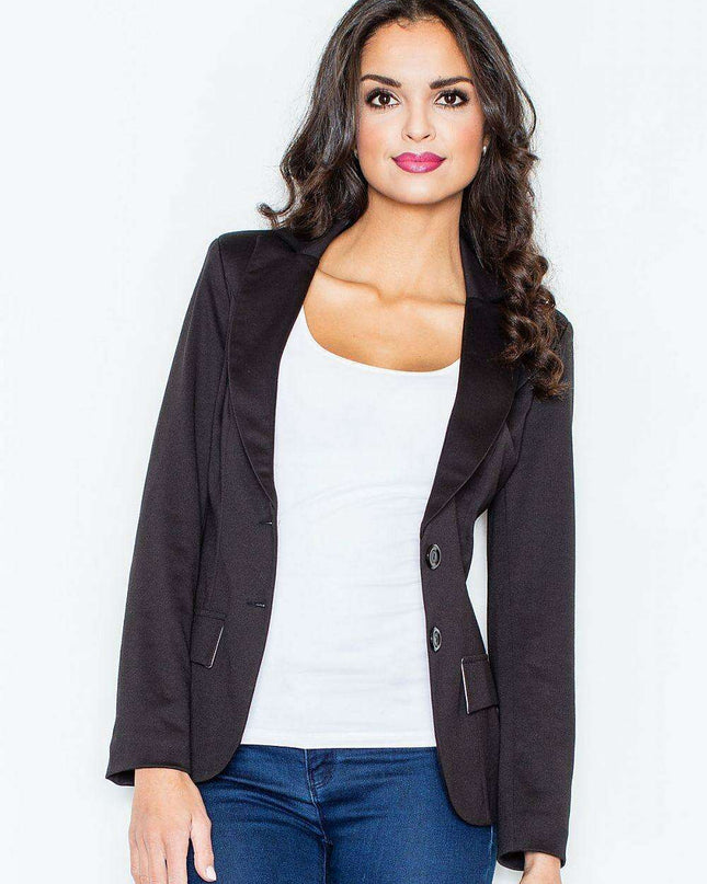 Chic Knit Jacket and Skirt Ensemble - Figl 10113