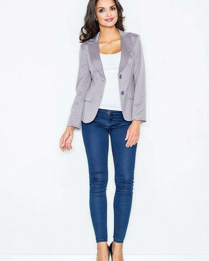 Chic Knit Jacket and Skirt Combination - Trendy Polyester Blend Outfit