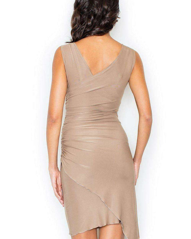 Chic Asymmetrical V-Neck Sleeveless Evening Dress - Ultimate Elegance