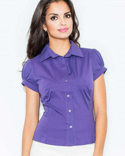 Essential Cotton Blend Short Sleeve Shirt - Model 4009: Comfort Meets Elegance