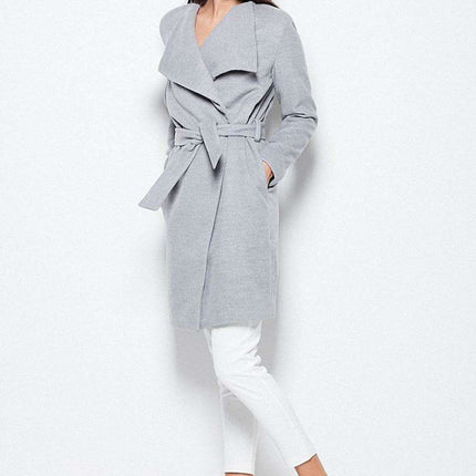 Elegant Belted Overcoat Venaton - Embrace Timeless Luxury