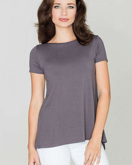 Chic Ruffled Backless Blouse by Blouse Katrus