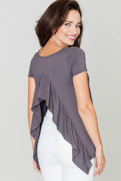 Chic Frilled Back Blouse