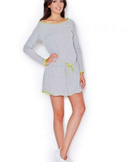 Athleisure Elegance Waist-Tie Mini Dress for Effortless Fashion