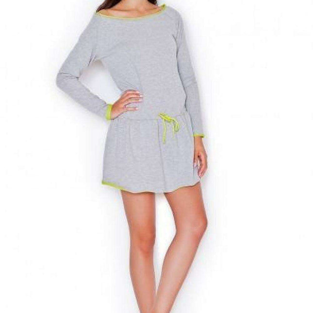 Athleisure Elegance Waist-Tie Mini Dress for Effortless Fashion