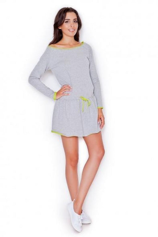 Chic Sports Mini Dress with Waist-Defining Style