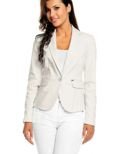 Elegant Pointed Collar Blazer