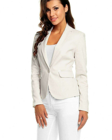 Elegant Pointed Collar Blazer
