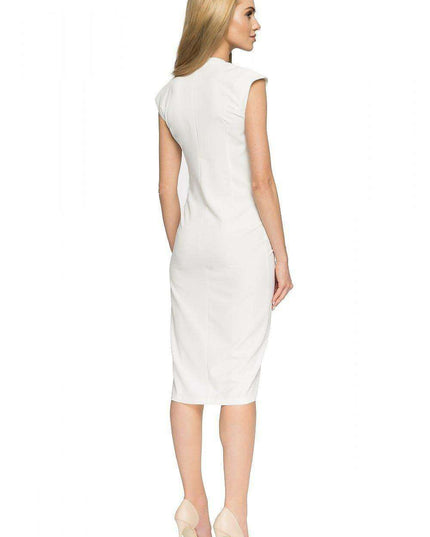 Chic Button-Up Cocktail Dress with Unique Details