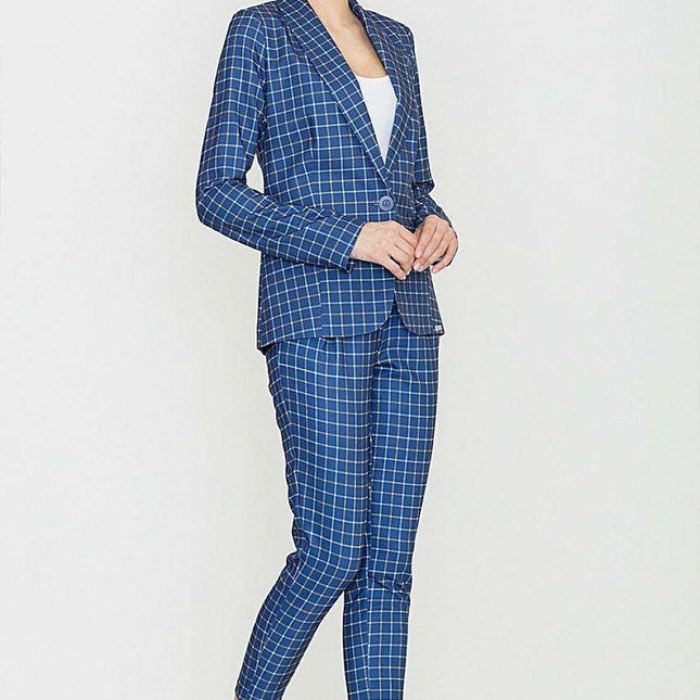 Lenitif Retro Checkered Trousers for Stylish Women