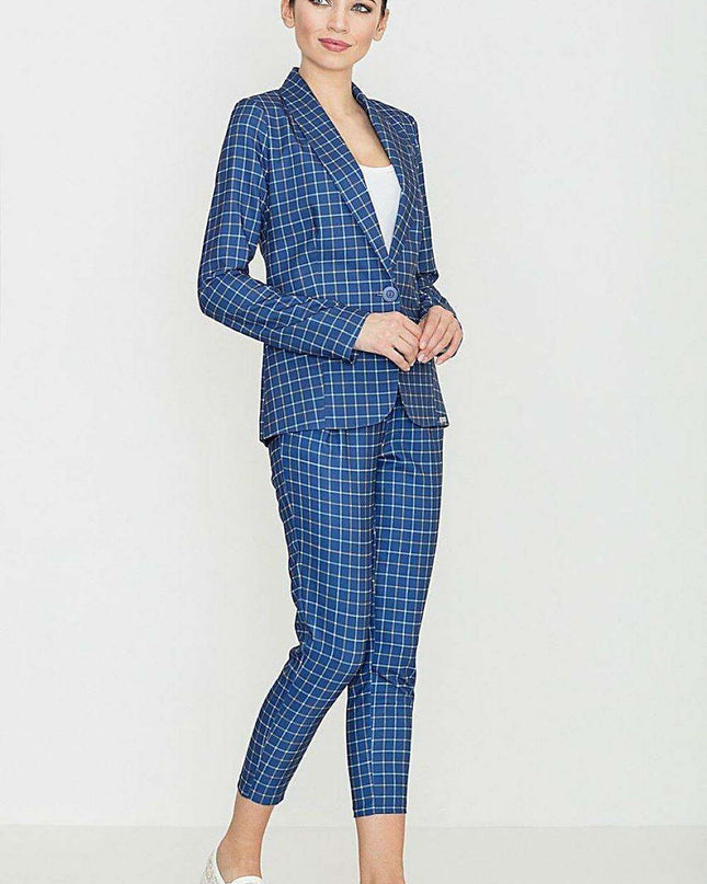 Lenitif Retro Checkered Trousers for Stylish Women