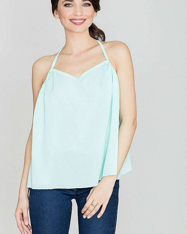 Summer Chic Frill Back Blouse with Elegant Splendor