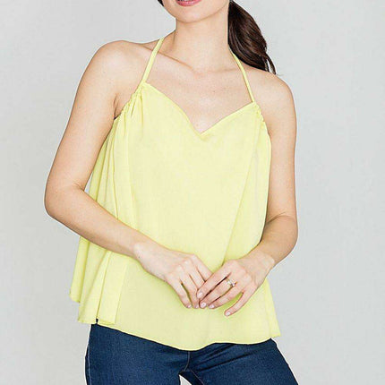 Summer Chic Frill Back Blouse with Elegant Splendor