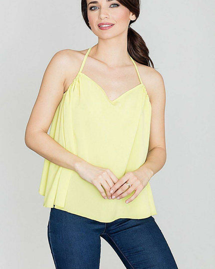 Summer Chic Frill Back Blouse with Elegant Splendor