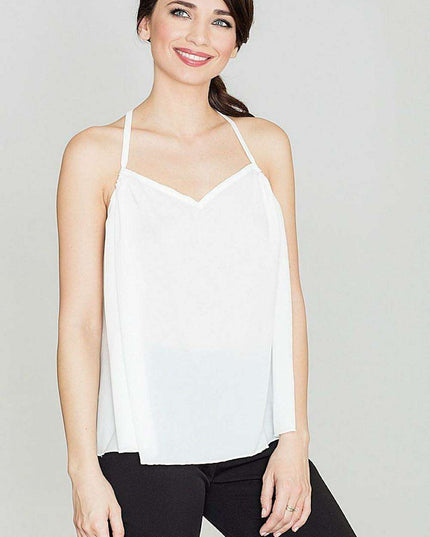 Summer Chic Frill Back Blouse with Elegant Splendor