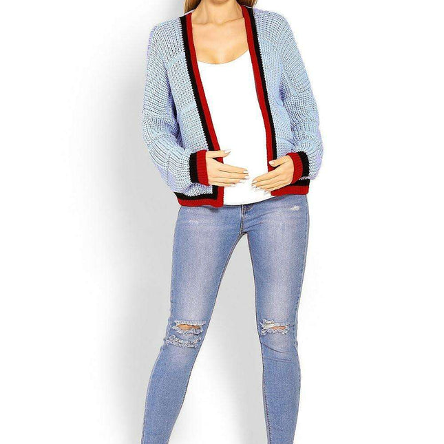 Pregnancy Chic Maternity Cardigan with Peekaboo Detail