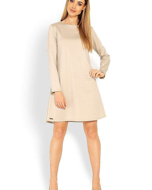 Chic Trapezoidal Daydress with Stylish Peekaboo Accents