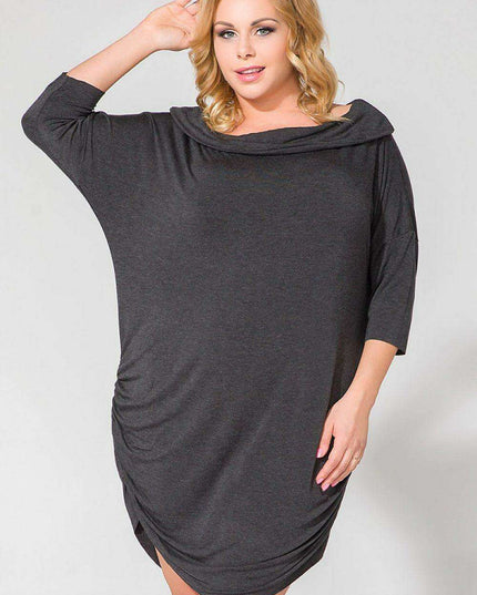 Sleek Turtleneck Knit Dress for Effortless Daytime Sophistication
