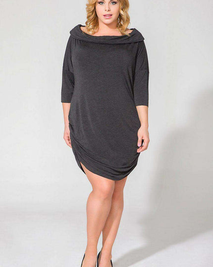 Sleek Turtleneck Knit Dress for Effortless Daytime Sophistication