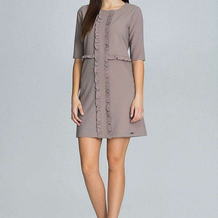 Elegant Ruffled Cocktail Dress for a Romantic Evening