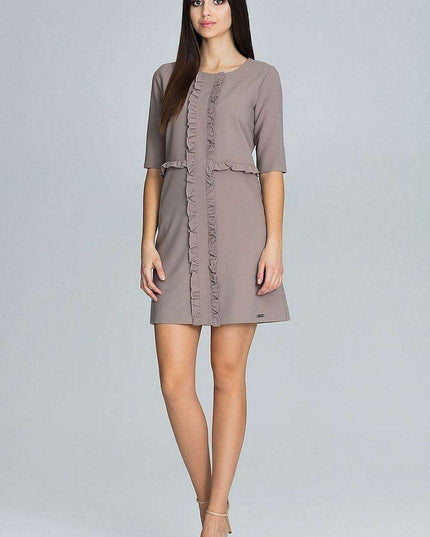 Elegant Ruffled Cocktail Dress for a Romantic Evening