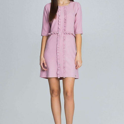 Elegant Ruffled Cocktail Dress for a Romantic Evening