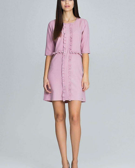 Elegant Ruffled Cocktail Dress for a Romantic Evening