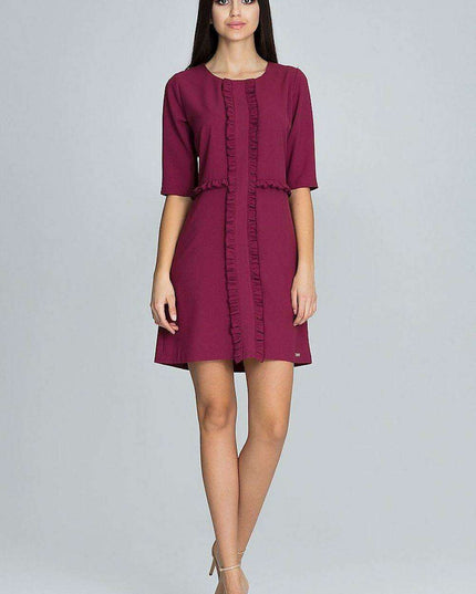 Elegant Ruffled Cocktail Dress for a Romantic Evening