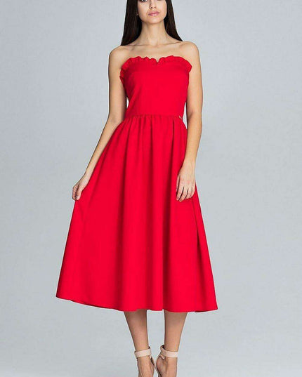 Sophisticated Ruffled Evening Gown for Celebratory Events