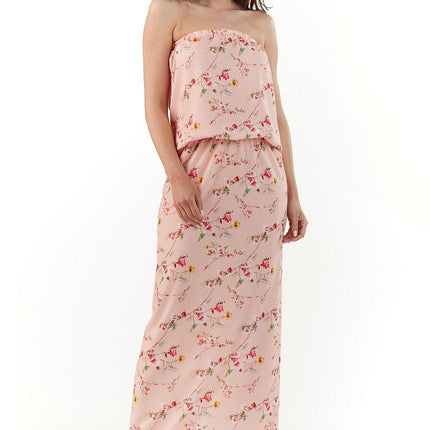 Chic Strapless Elastic-Waist Maxi Dress - Daywear Collection - Très Elite