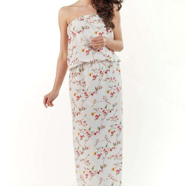 Chic Strapless Elastic-Waist Maxi Dress - Daywear Collection
