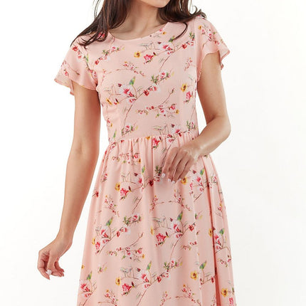 Ruffled Sleeve Flounce Midi Dress - Très Elite
