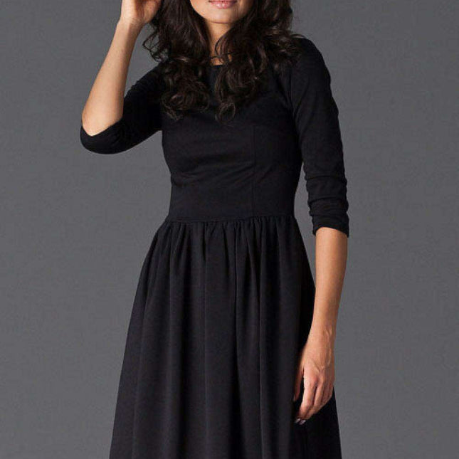 Elegant Zip-Back Casual Dress by Figl