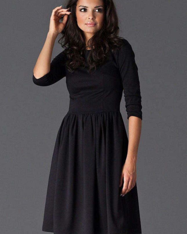 Elegant Zip-Back Casual Dress by Figl