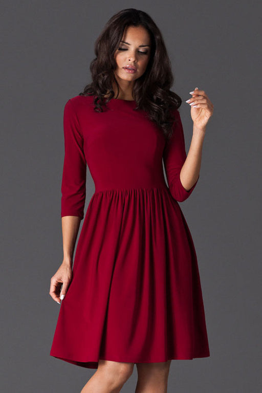 Sophisticated Fit and Flare Daydress by Figl - Embrace Your Natural Curves