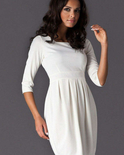 Chic 3/4 Sleeve Day Dress: Effortless Elegance for Any Occasion