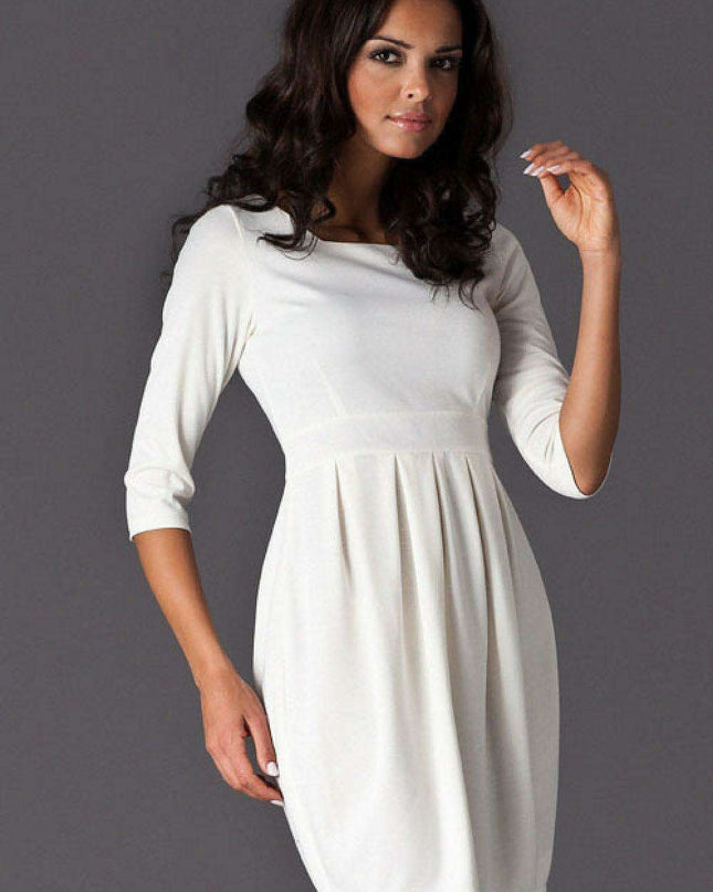 Chic 3/4 Sleeve Day Dress: Effortless Elegance for Any Occasion
