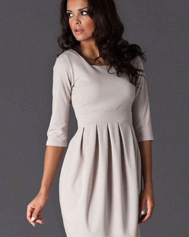 Elegant Daytime 3/4 Sleeve Dress by Figl