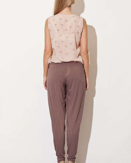 Elegant Comfort: Women's Tailored Trousers with Adjustable Waist Tie for Timeless Style