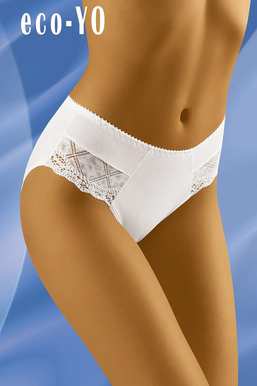 Lace-Trimmed Cotton Panties for Women - Wolbar 30629