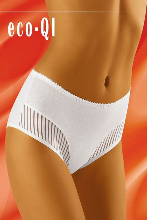 Sleek Sheer Stripe Cotton Panties - Curvy Women's Intimates